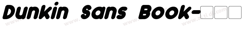 Dunkin Sans Book字体转换